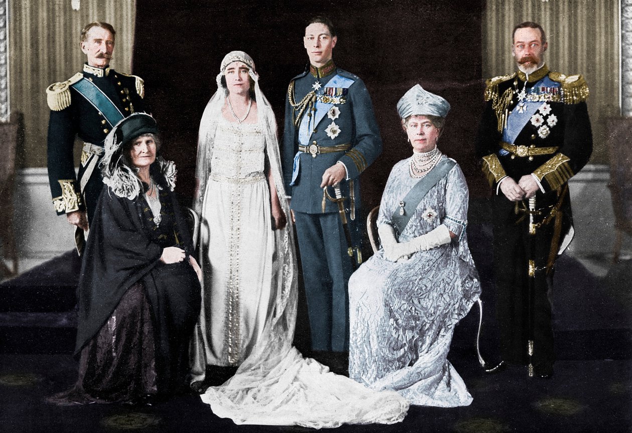 Die Hochzeit des Herzogs von York und Lady Elizabeth Bowes-Lyon, 1923 von Unbekannt