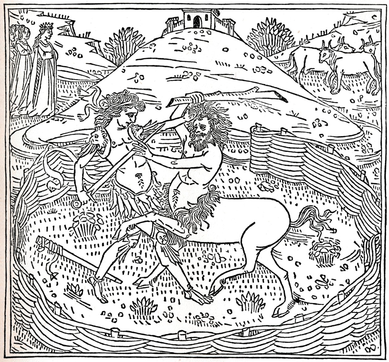 Theseus und der Zentaur, Plutarch: Vitae Parallelae von Unbekannt