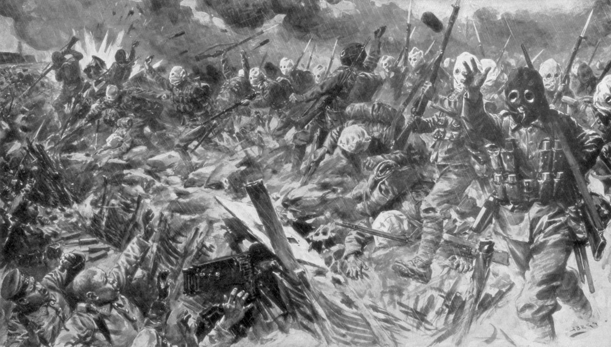 Dritte Schlacht von Artois, Frankreich, Erster Weltkrieg, 25. September 1915, 1929 von Unbekannt