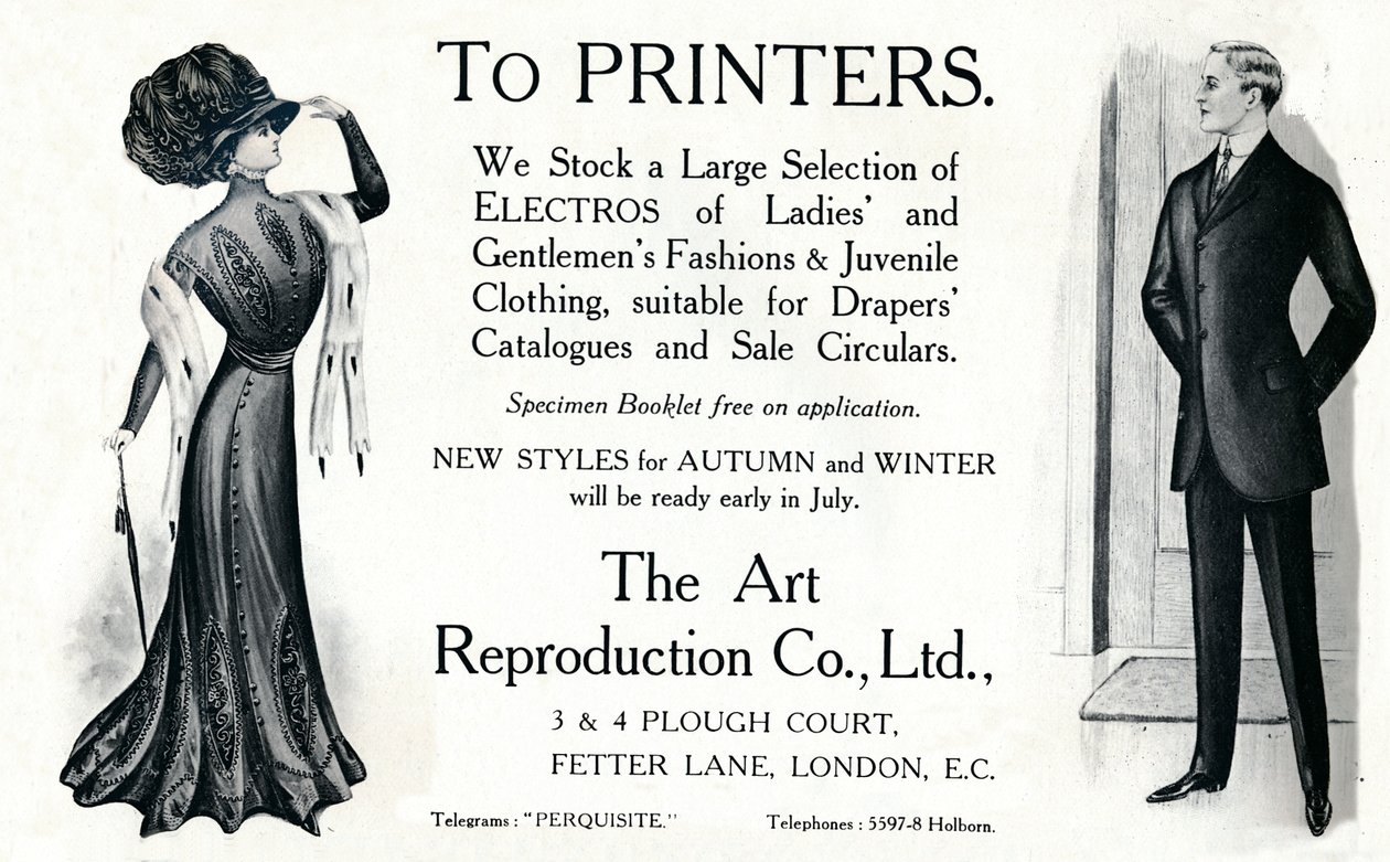 An Drucker - Die Art Reproduction Co., Ltd Werbung von Unbekannt