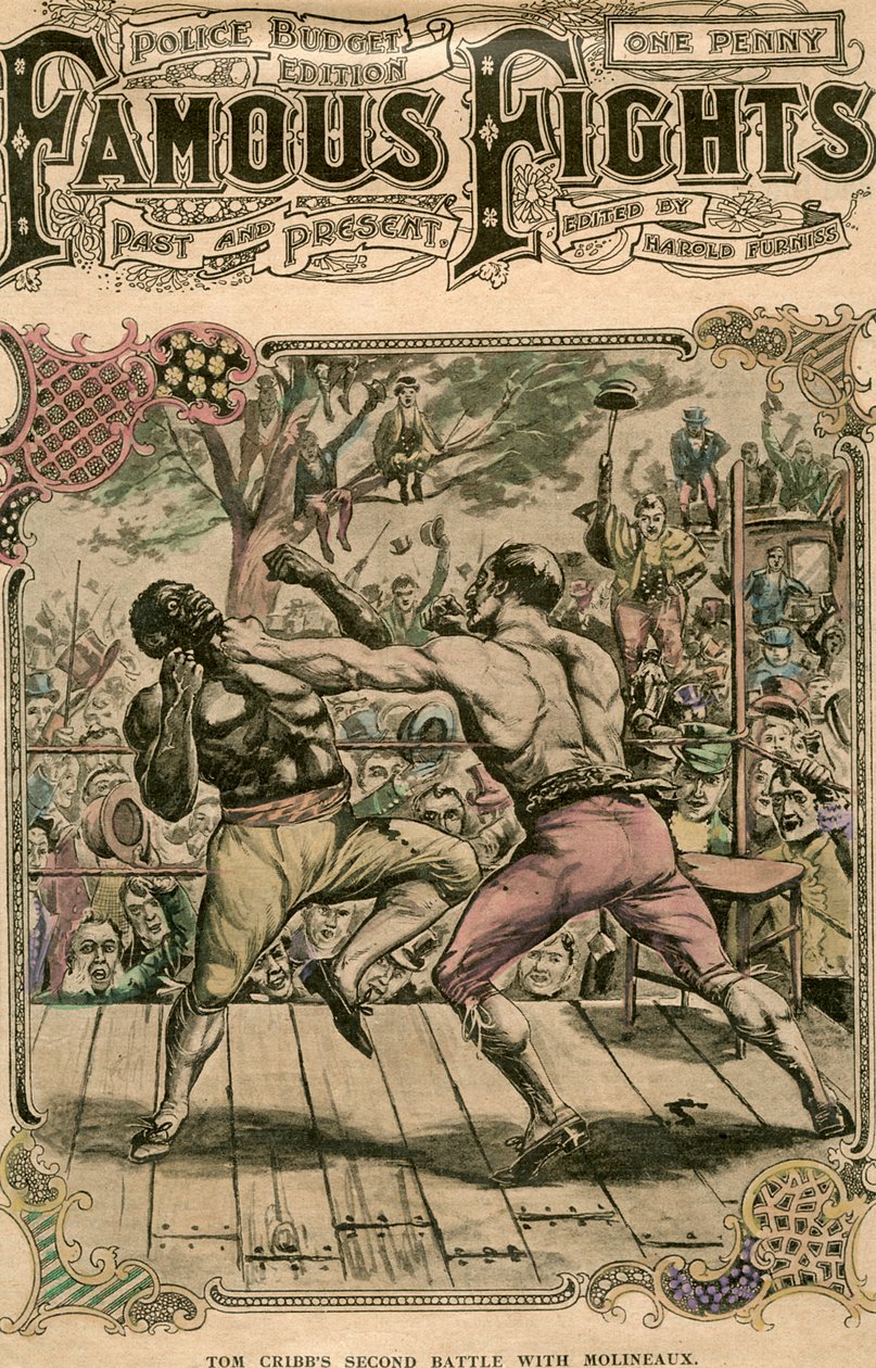 Tom Cribbs zweiter Kampf mit Molineaux, 1811 spätes 19. oder frühes 20. Jahrhundert von Unbekannt