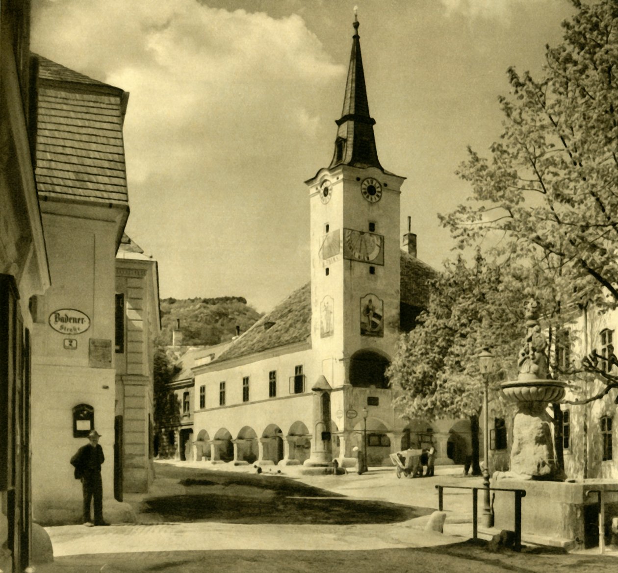 Rathaus, Gumpoldskirchen, Mödling, Niederösterreich, ca. 1935 von Unbekannt