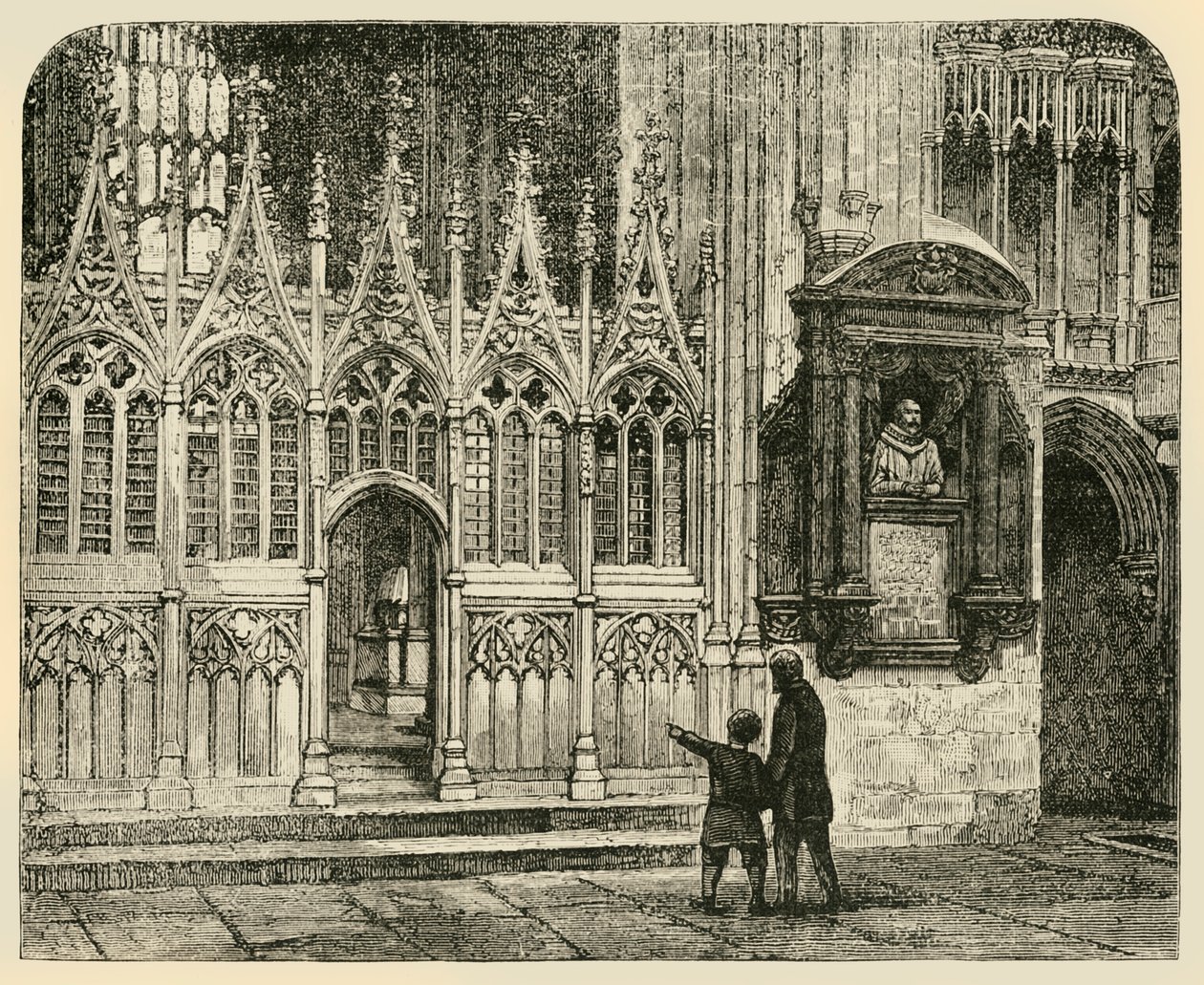 Querschiff des Martyriums, Kathedrale von Canterbury, 1890 von Unbekannt