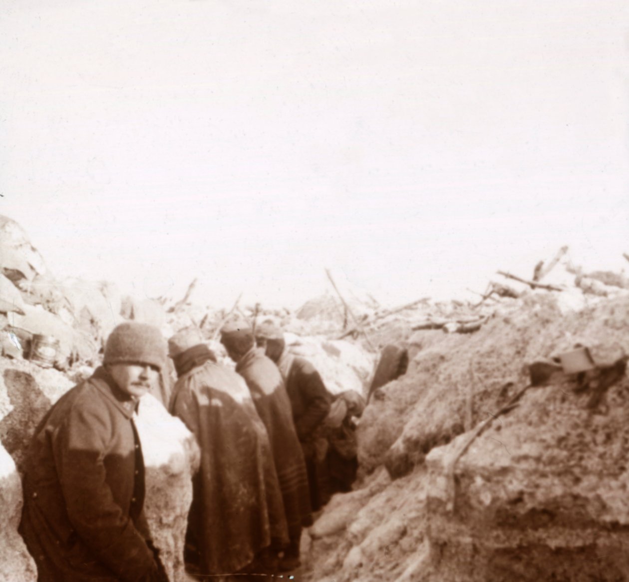 Schützengräben, Tahure, Nordfrankreich, ca. 1914-1918 von Unbekannt