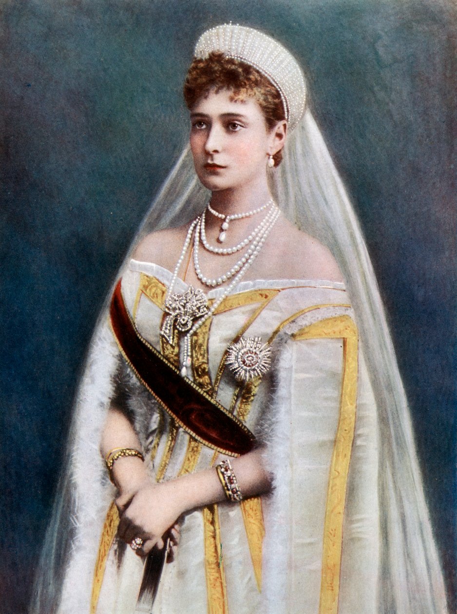 Zarin Alexandra, Kaiserin von Russland, späte 19. - frühes 20. Jahrhundert von Unbekannt