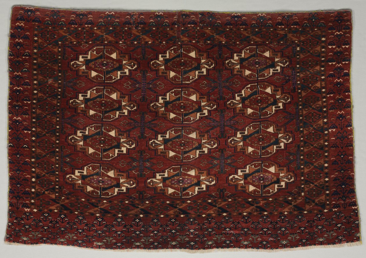 Turkmenische Taschenfront, 1800er Jahre von Unbekannt