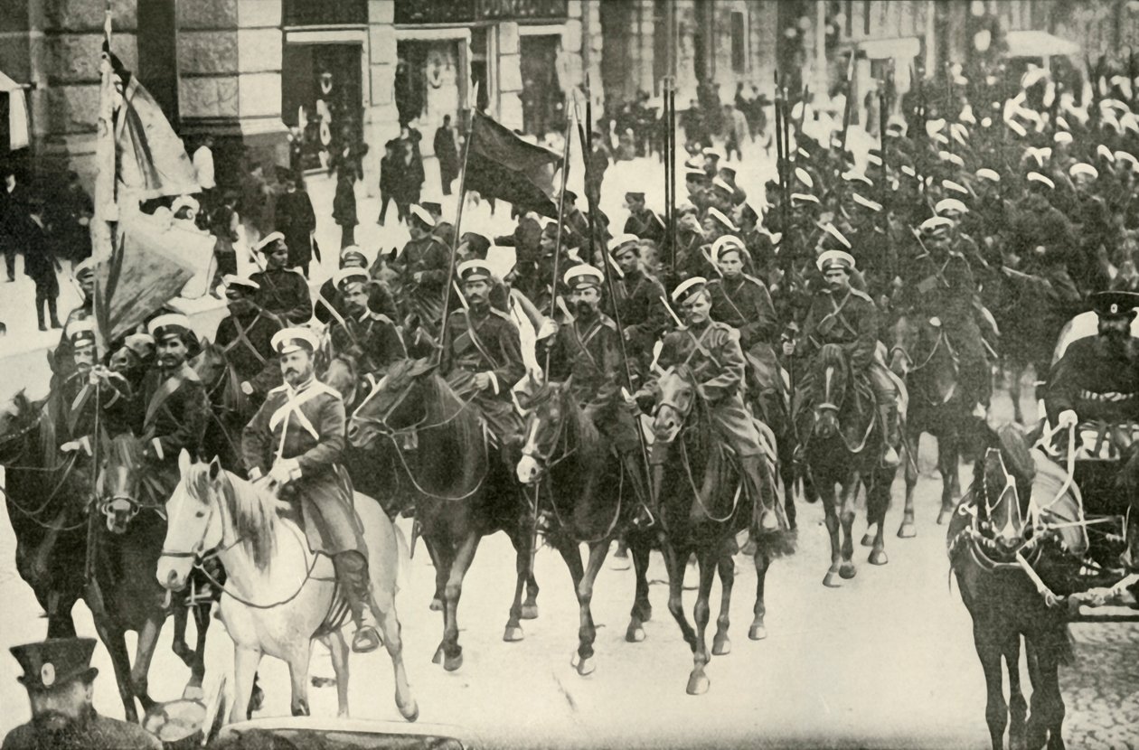 Typen der russischen Kavallerie, 1919 von Unbekannt