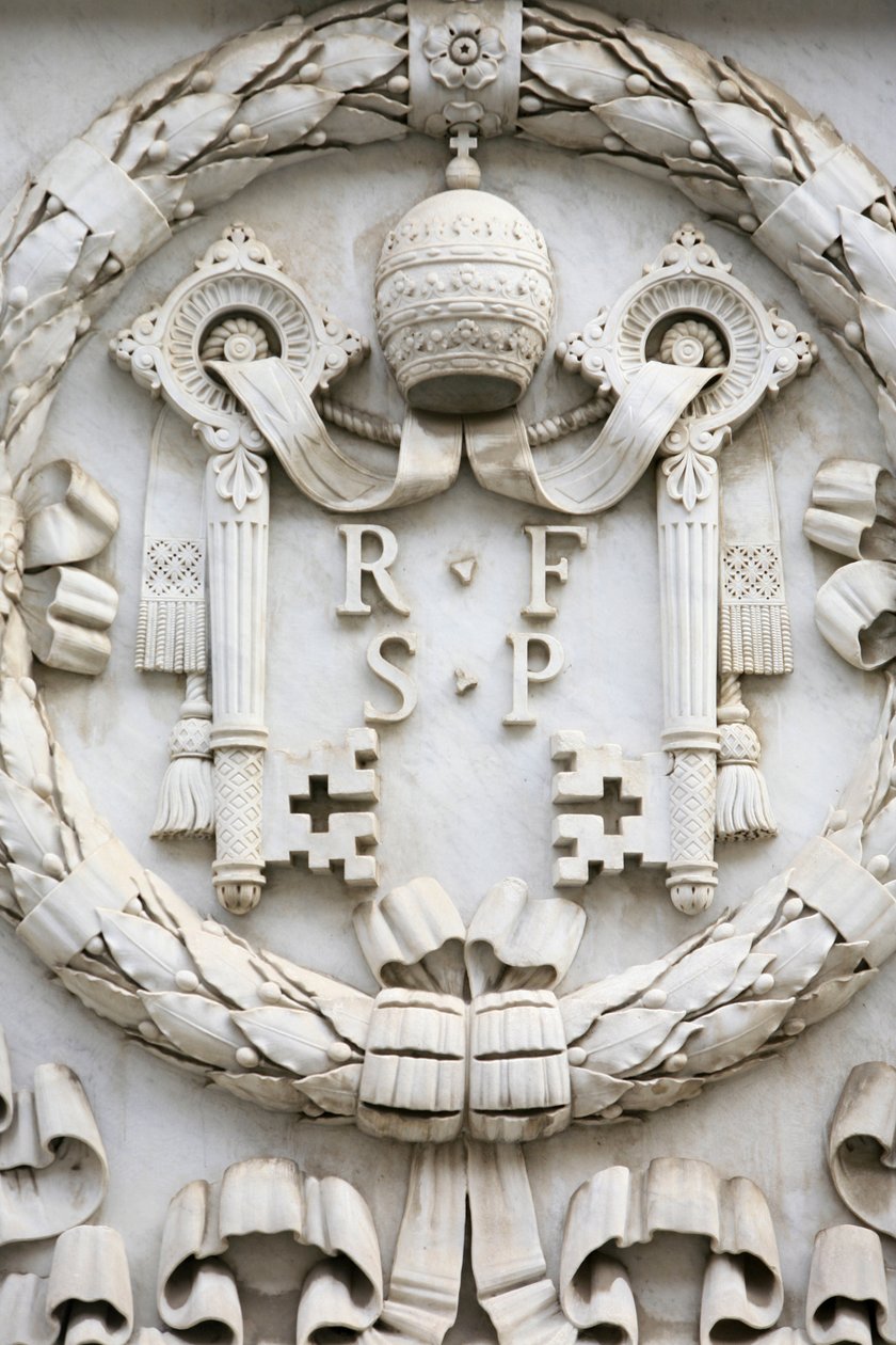 Wappen des Vatikans, Rom, Italien von Unbekannt