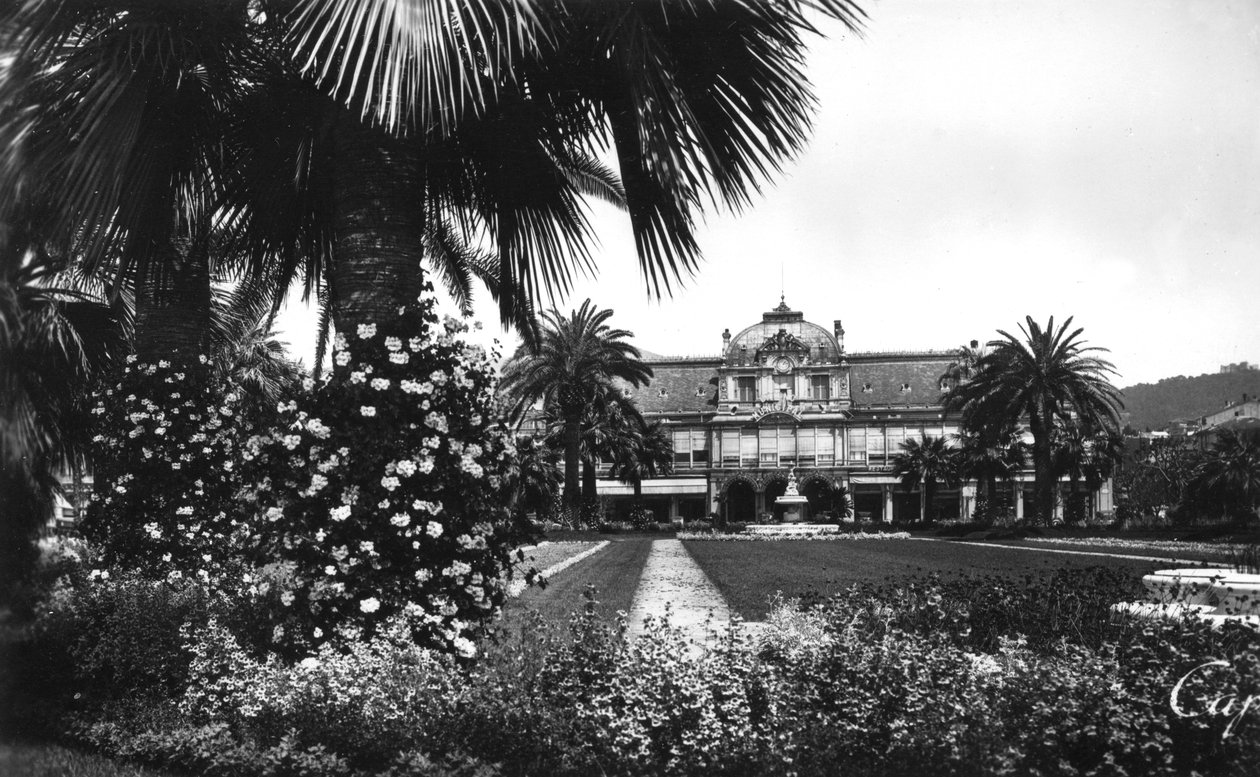 Blick auf die Albert I Gärten und das Casino, Nizza, Südfrankreich, frühes 20. Jahrhundert von Unbekannt