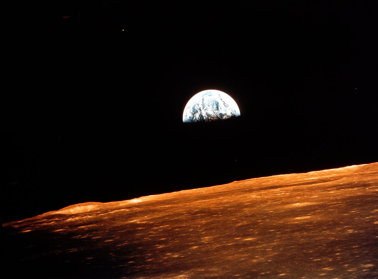 Ansicht der Erde vom Apollo 10 im Mondorbit, 1969 von Unbekannt