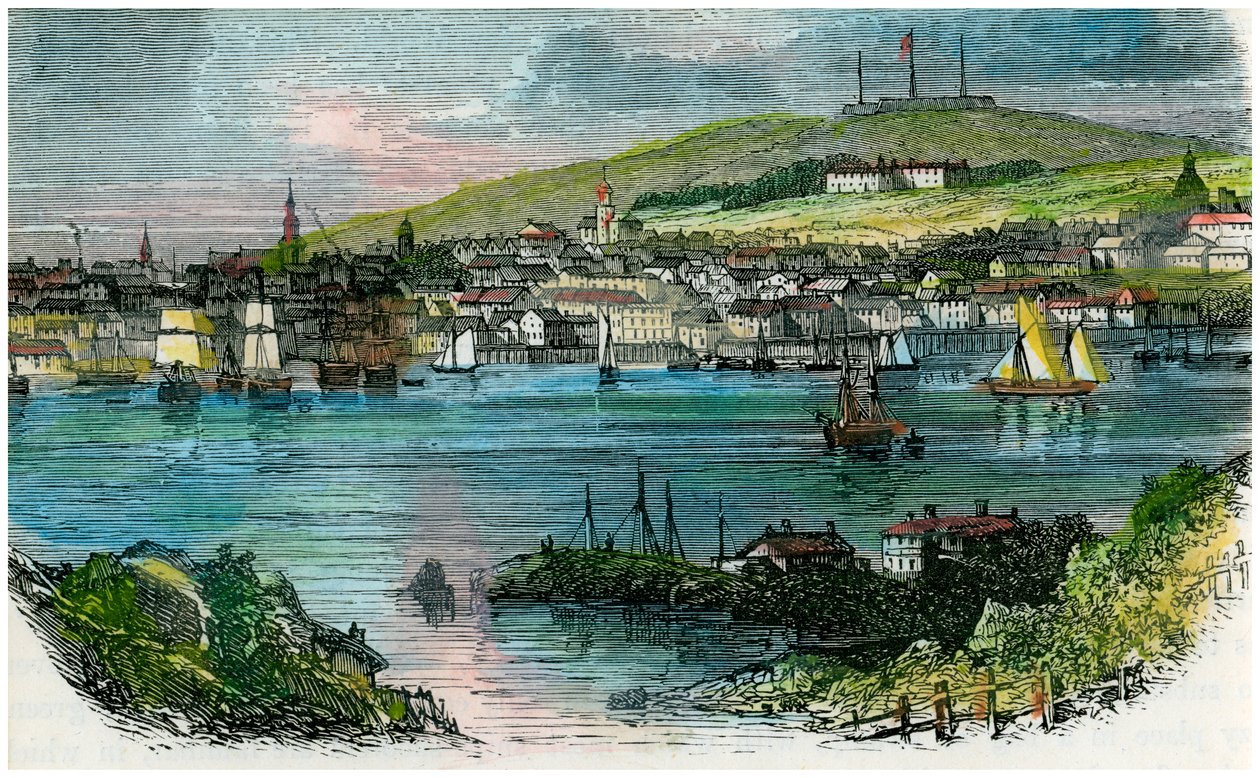 Blick auf Halifax, Nova Scotia, ca. 1870 von Unbekannt