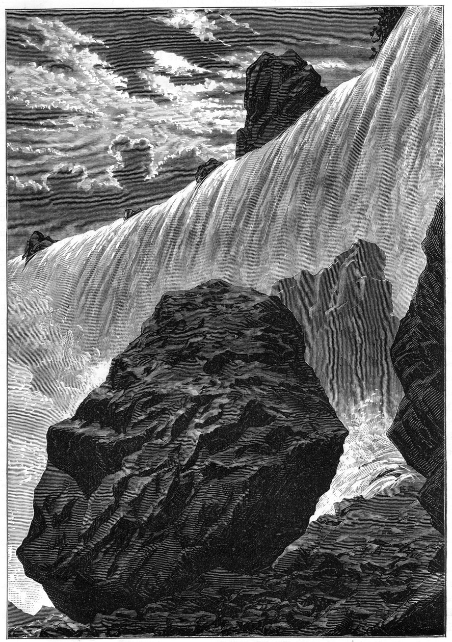 Blick auf die Niagarafälle, 1877 von Unbekannt
