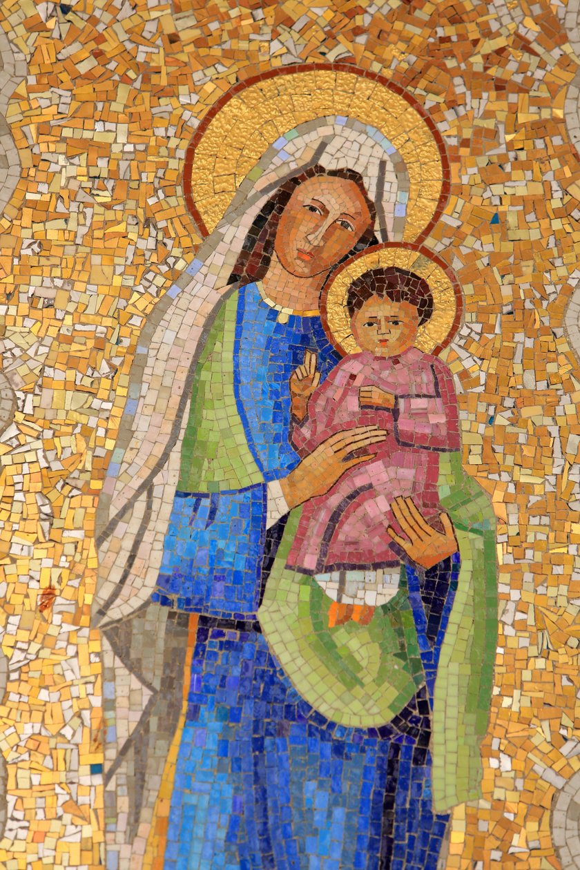 Jungfrau und Kind, Vietnam. Basilika der Verkündigung, Nazareth, Israel von Unbekannt