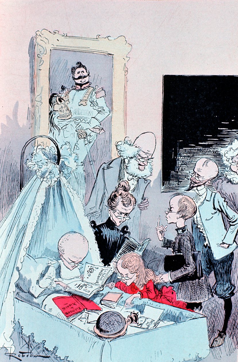 Vision einer intellektuellen Familie in den 1950er Jahren, 1883 von Unbekannt