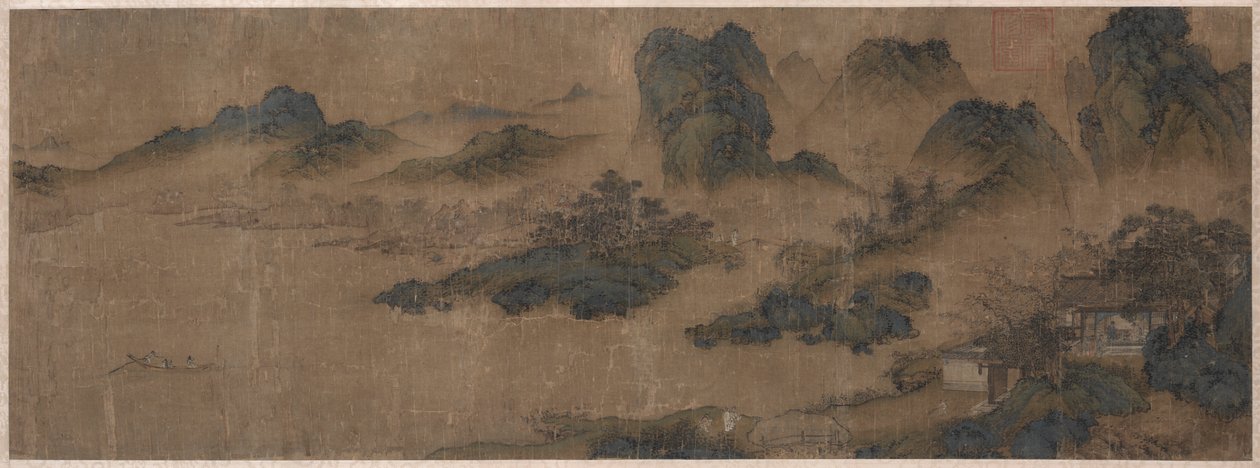 Besuch eines alten Freundes in den Frühlingsbergen, 1300er von Unbekannt