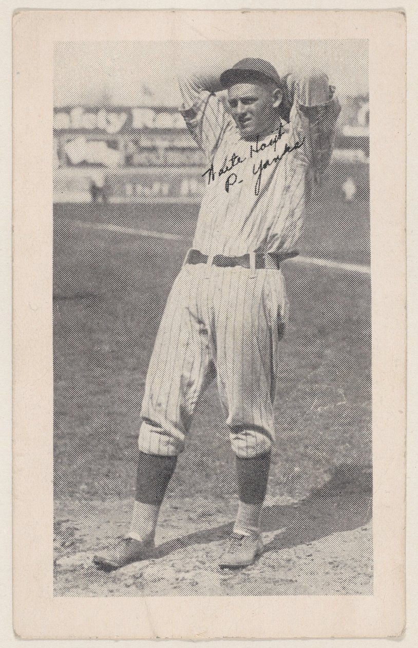 Waite Hoyt, P. Yanks, aus Baseball-Streifen-Karten W575-2, ca. 1921-22 von Unbekannt