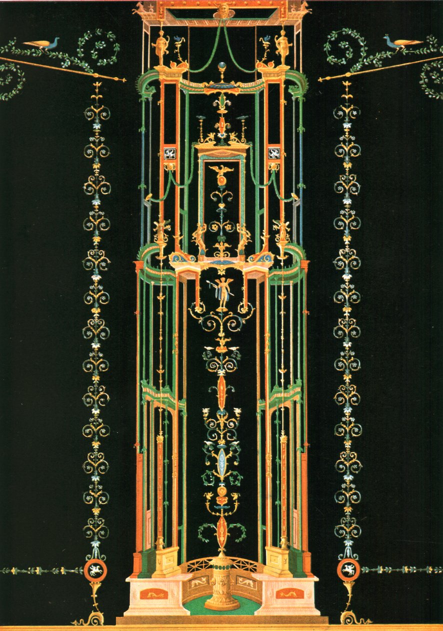 Wanddekoration, Pompeji, Italien, 1928 von Unbekannt