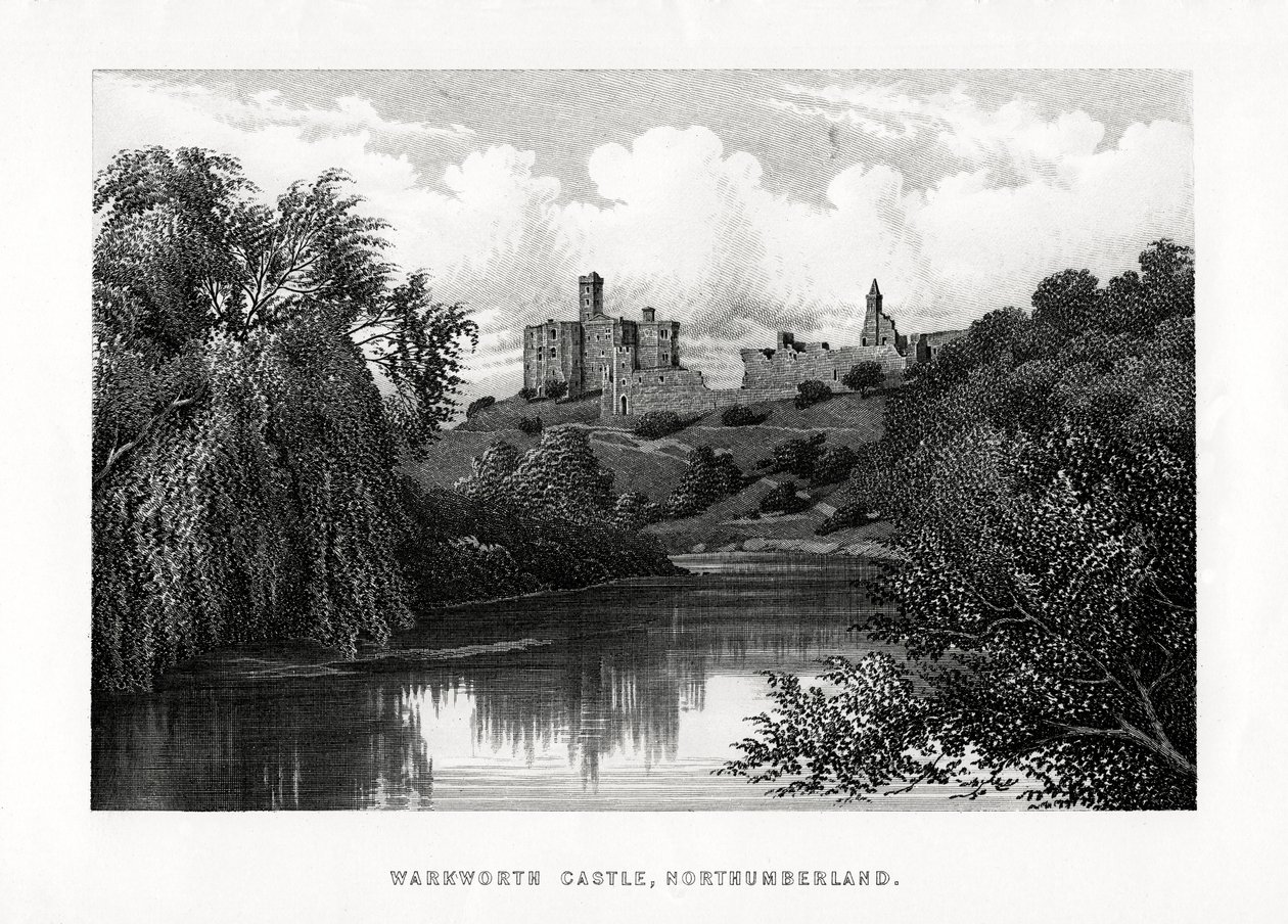 Warkworth Castle, Northumberland, 1896 von Unbekannt
