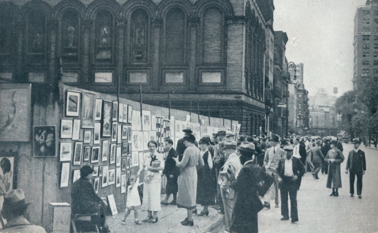 Washington Square, Greenwich Village, New York, USA, 1935 von Unbekannt