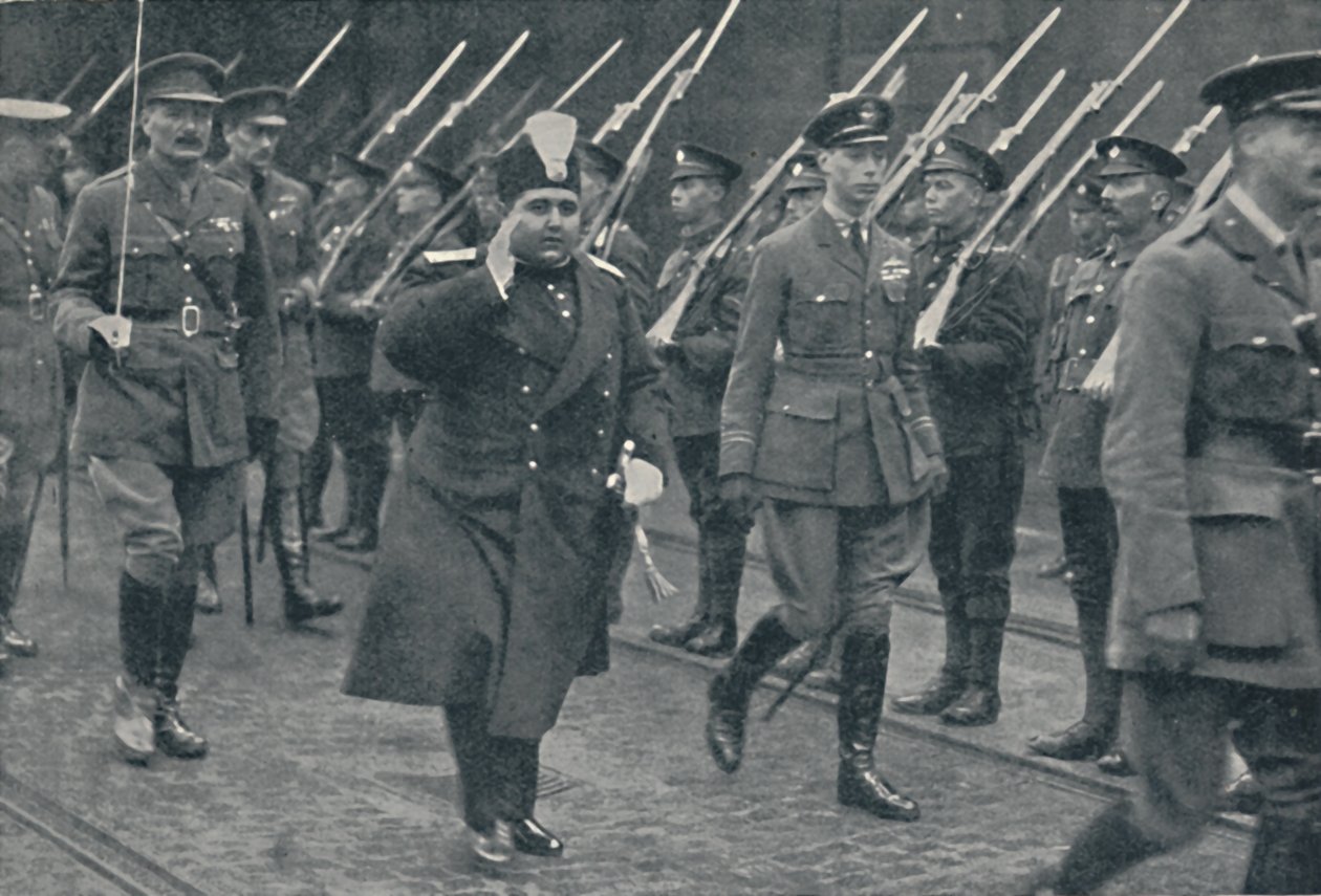 Begrüßung eines weiteren angesehenen ausländischen Besuchers, 1919 von Unbekannt