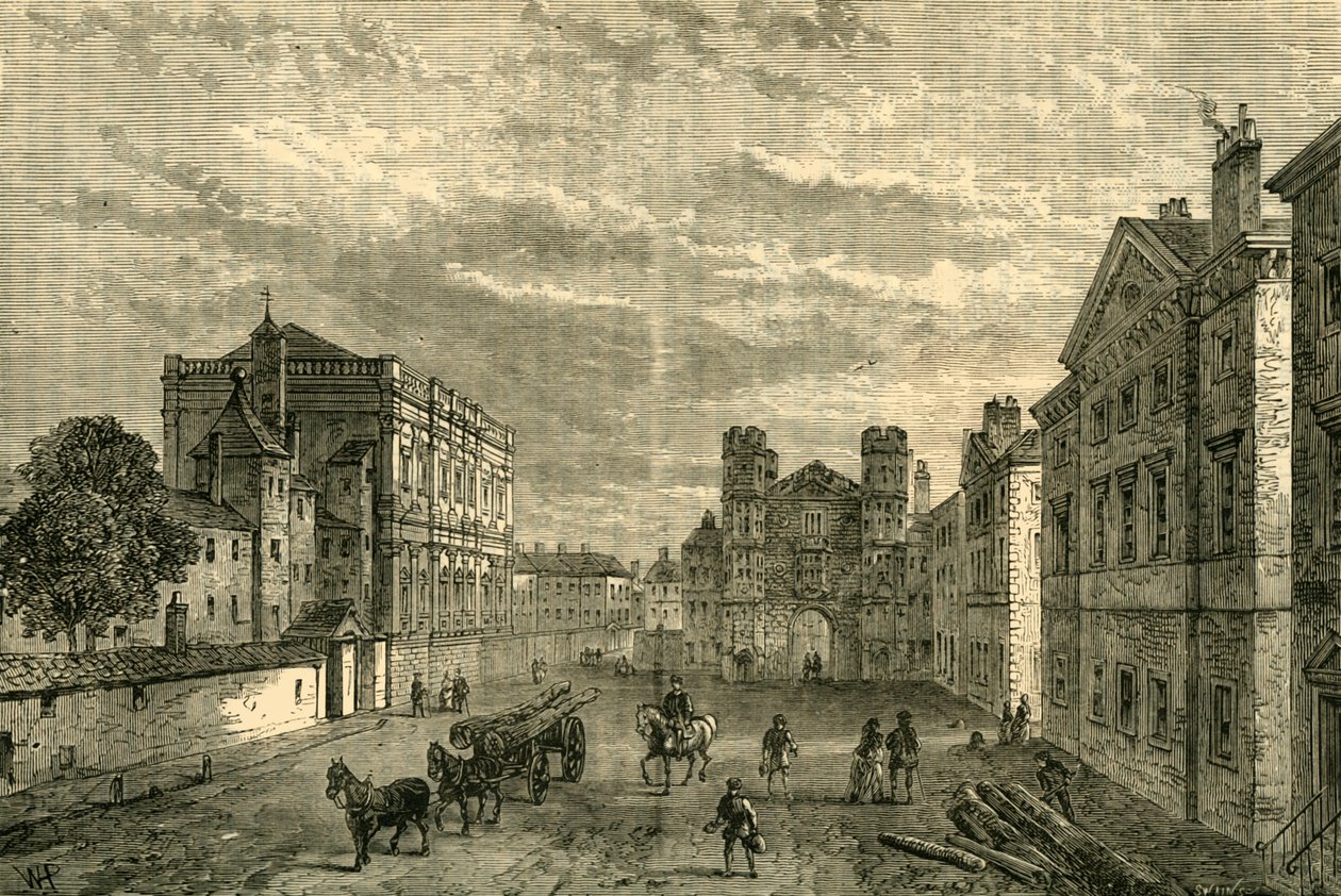 Whitehall, Blick auf das Holbein-Tor, 1881 von Unbekannt