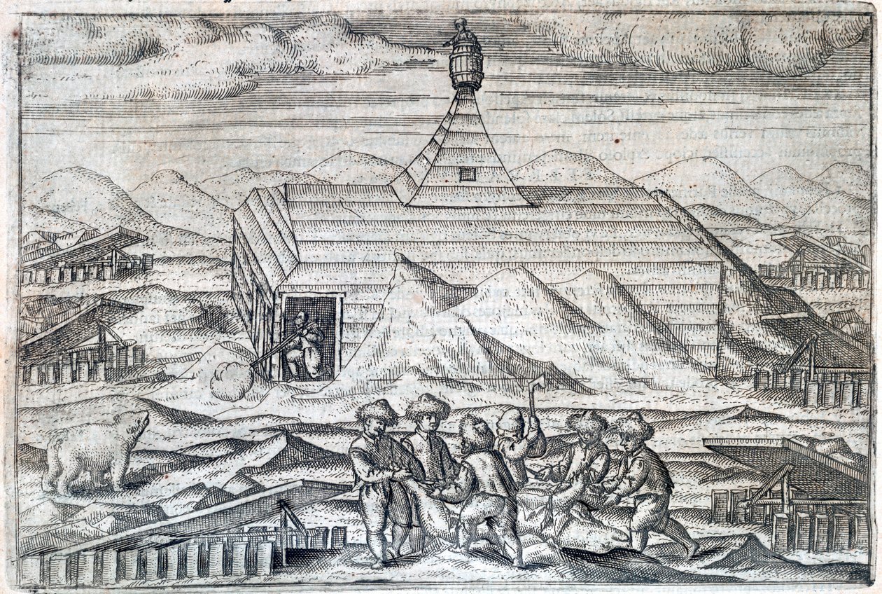 Arktische Expedition von William Barents, 1596-1597 von Unbekannt