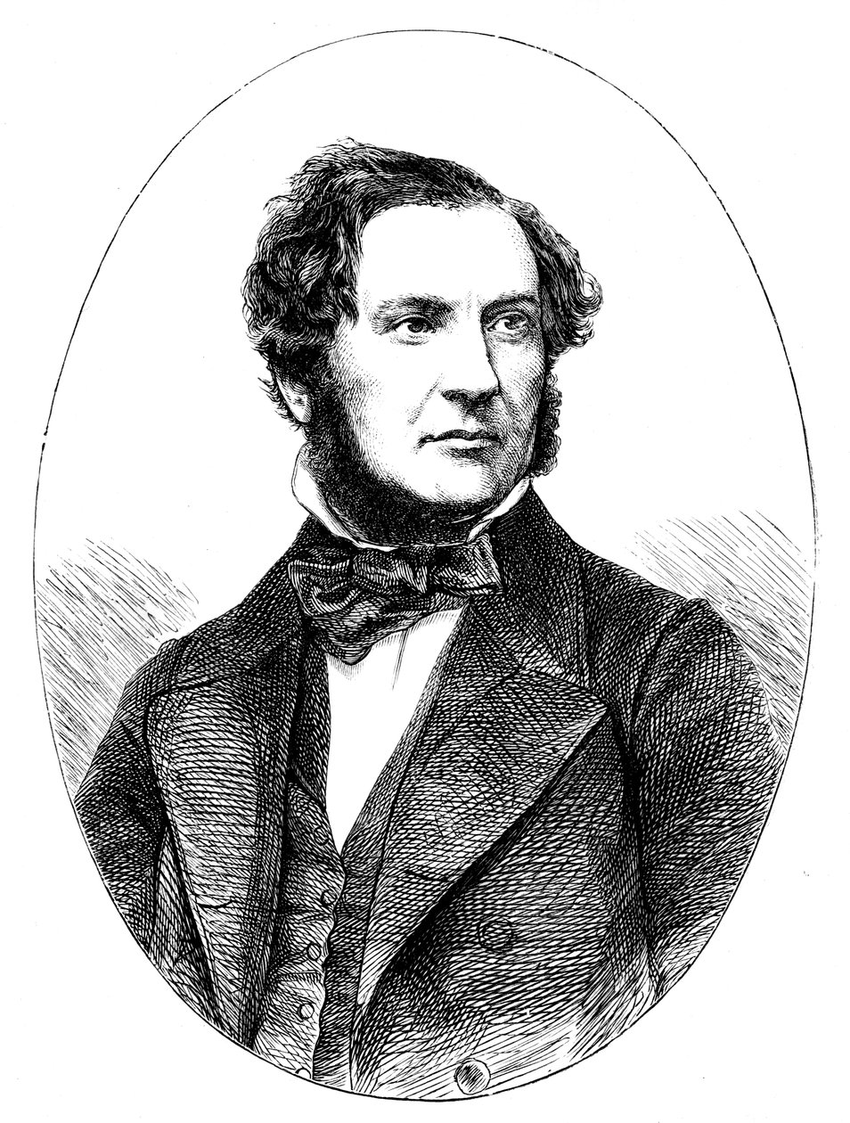 William Ewart Gladstone, britischer liberaler Staatsmann und Premierminister, 1855 von Unbekannt