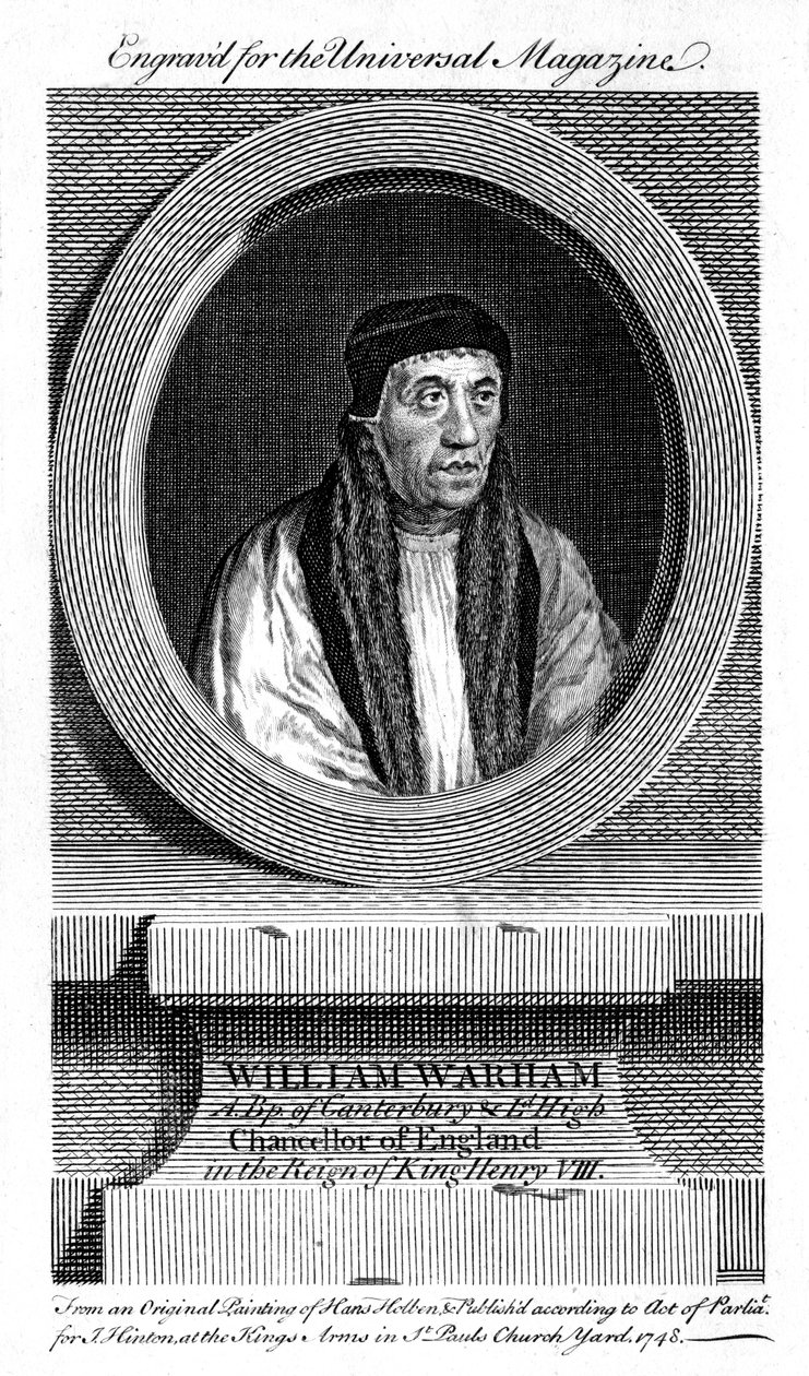 William Warham, Erzbischof von Canterbury, 1748 von Unbekannt