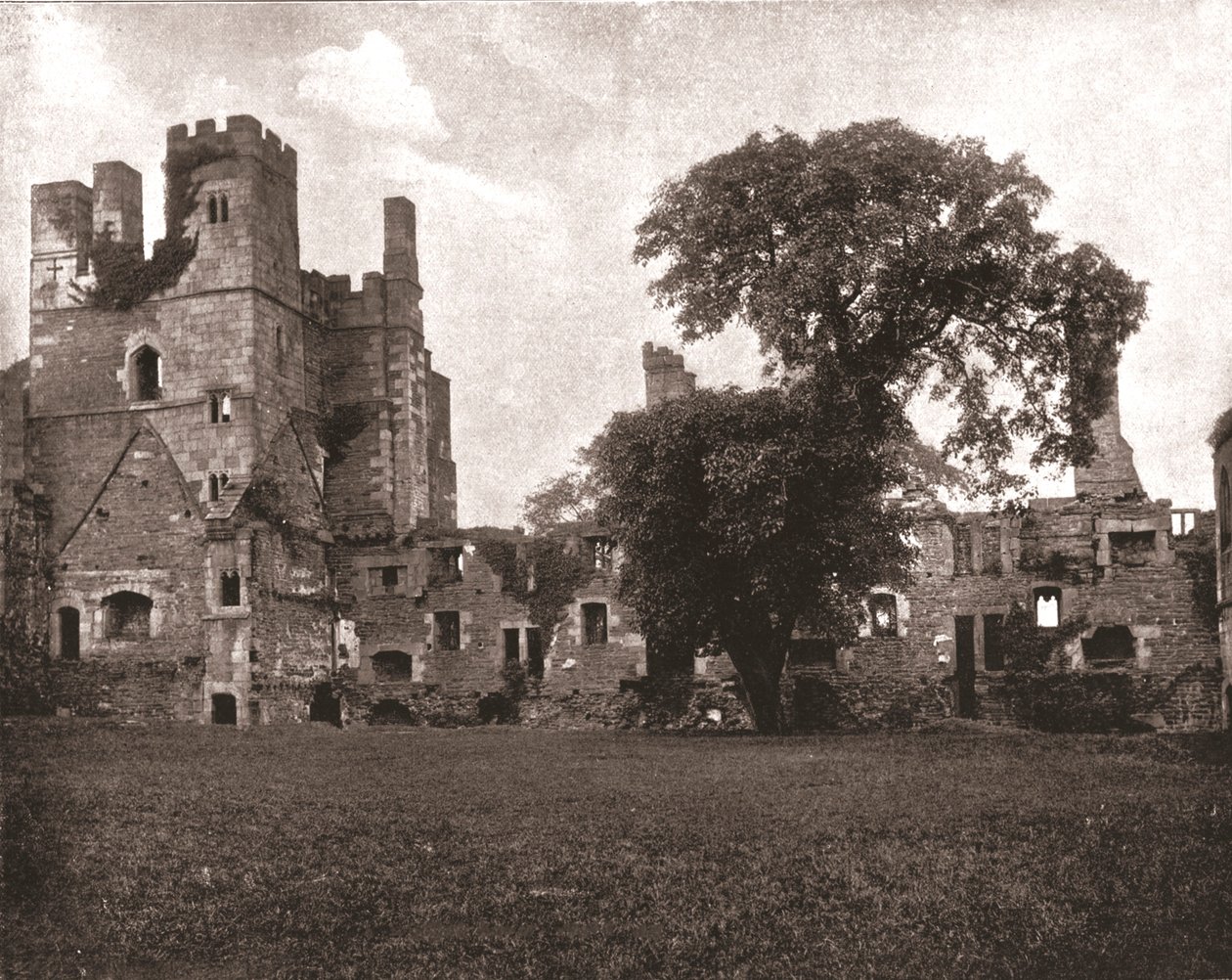 Wingfield Manor, nahe Alfreton, Derbyshire, 1894 von Unbekannt