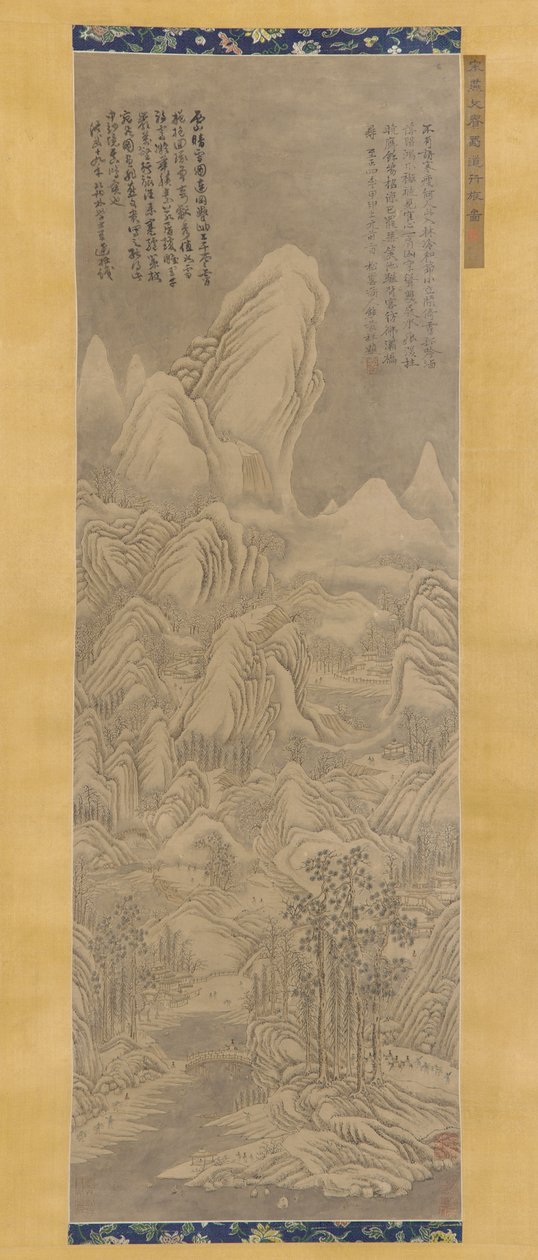 Winterlandschaft, Ming- oder Qing-Dynastie, 16.-17. Jahrhundert von Unbekannt