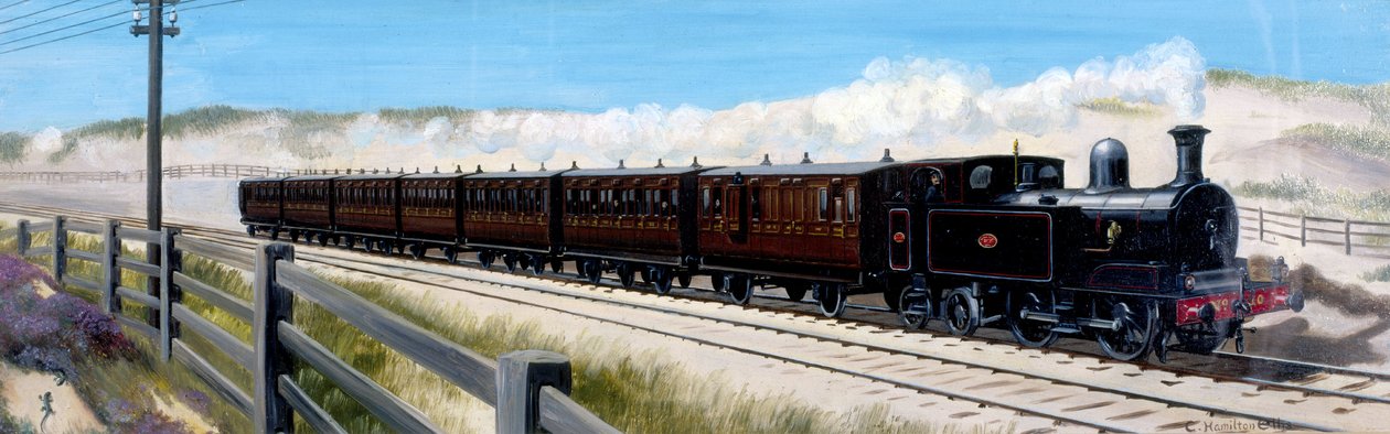 Wirral Railway Zug auf dem Weg nach Birkenhead von Unbekannt
