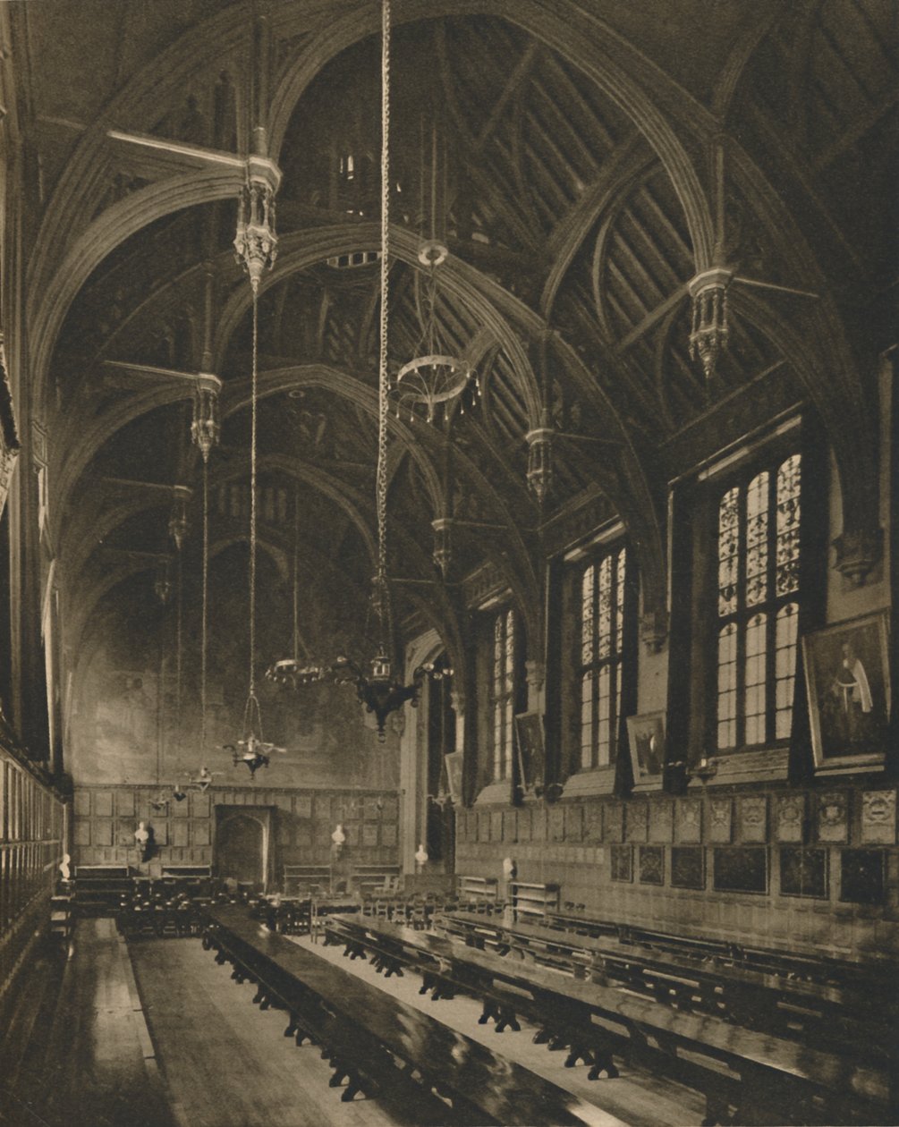In der prächtigen Halle von Lincolns Inn, um 1935 von Unbekannt