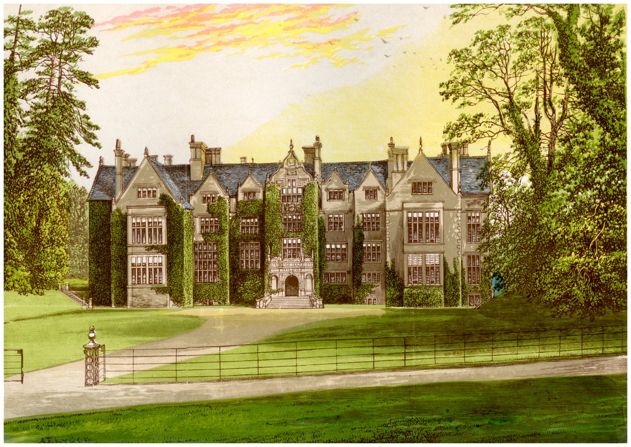 Wroxton Abbey, Oxfordshire, Heimat der Familie North, um 1880 von Unbekannt