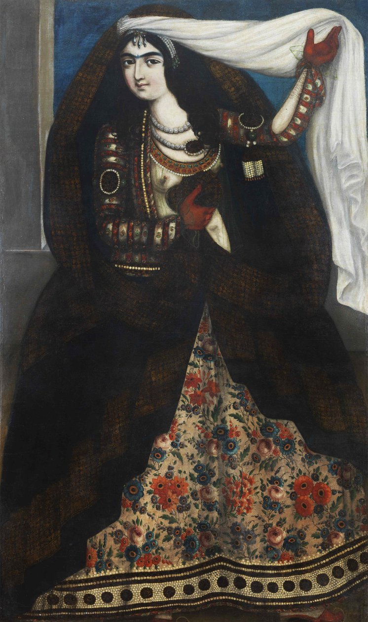 Junge Frau im Tschador, ca. 1844-1850 von Unbekannt