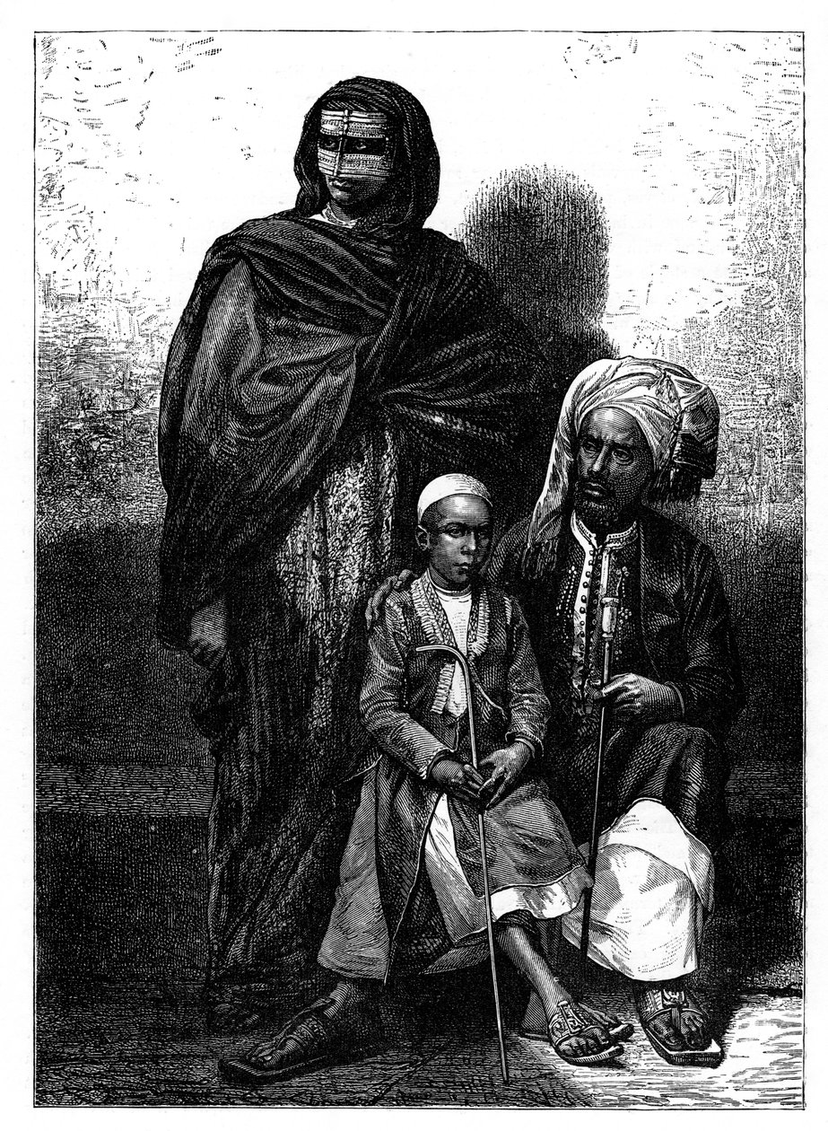 Zanzibar Arabische Familie, um 1890 von Unbekannt