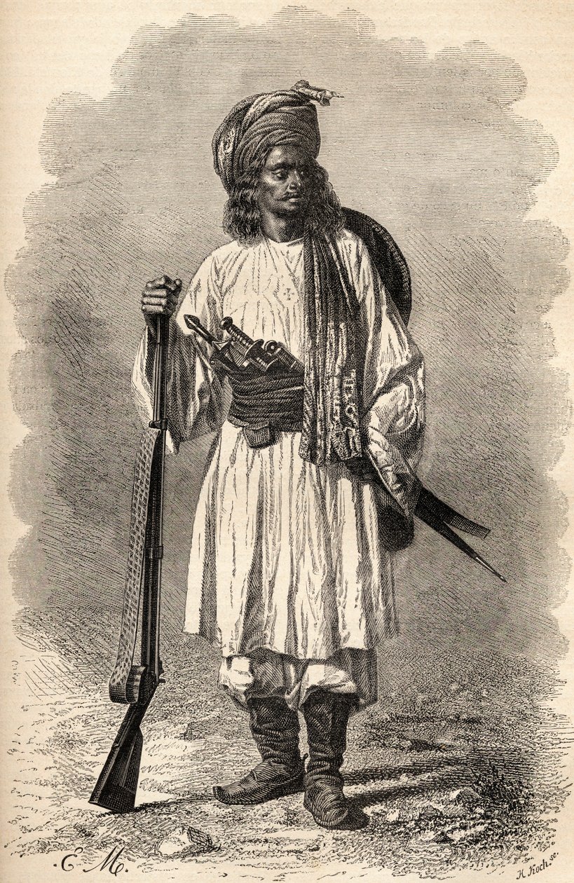 Ein afghanischer Soldat, Illustration aus 