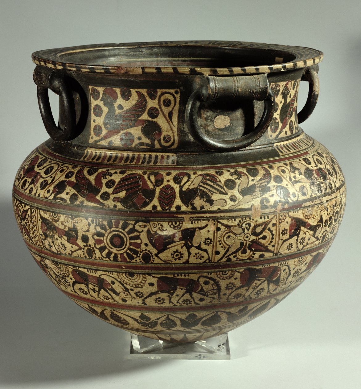Ostgriechischer orientalischer Dinos, Mittlerer Wildziegenstil, aus Cerveteri, ca. 615 v. Chr. von Unbekannt Unbekannt