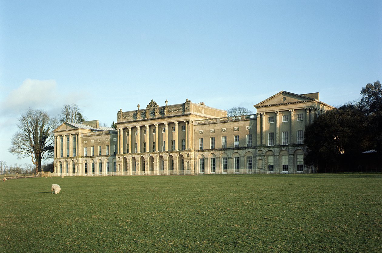 Heveningham Hall, Ansicht des Äußeren, gebaut ca. 1778 von Robert Taylor, Suffolk, UK von Unbekannt Unbekannt