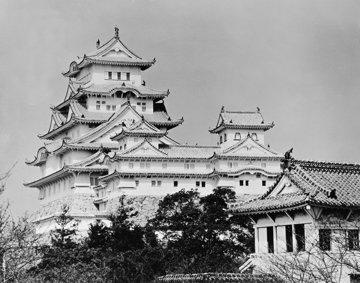 Himeji Schloss, Kyoto, fertiggestellt 1609 von Unbekannt Unbekannt