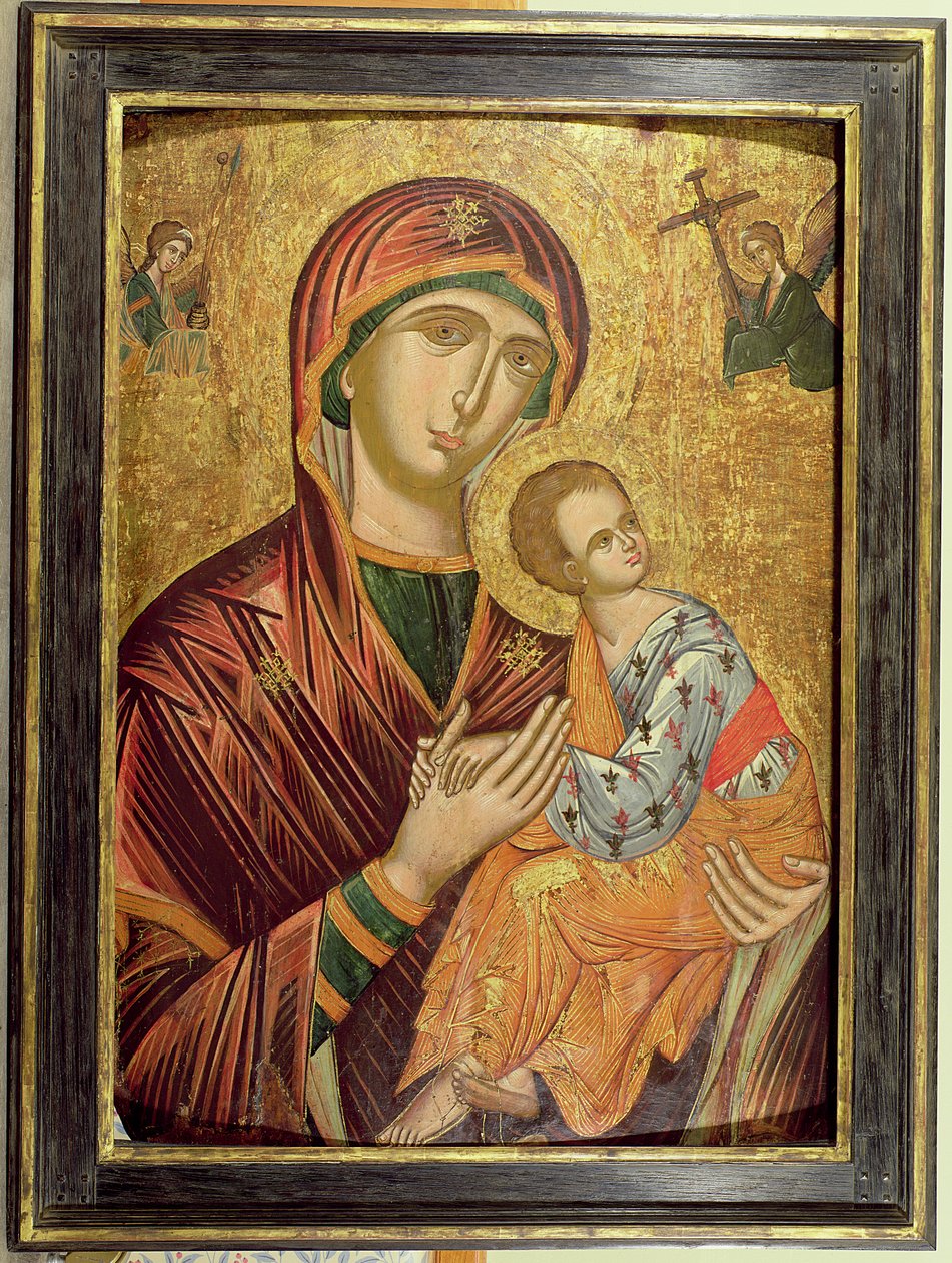 Mutter Gottes der Passion, griechische Ikone aus Kreta, frühes 16. Jahrhundert von Unbekannt Unbekannt