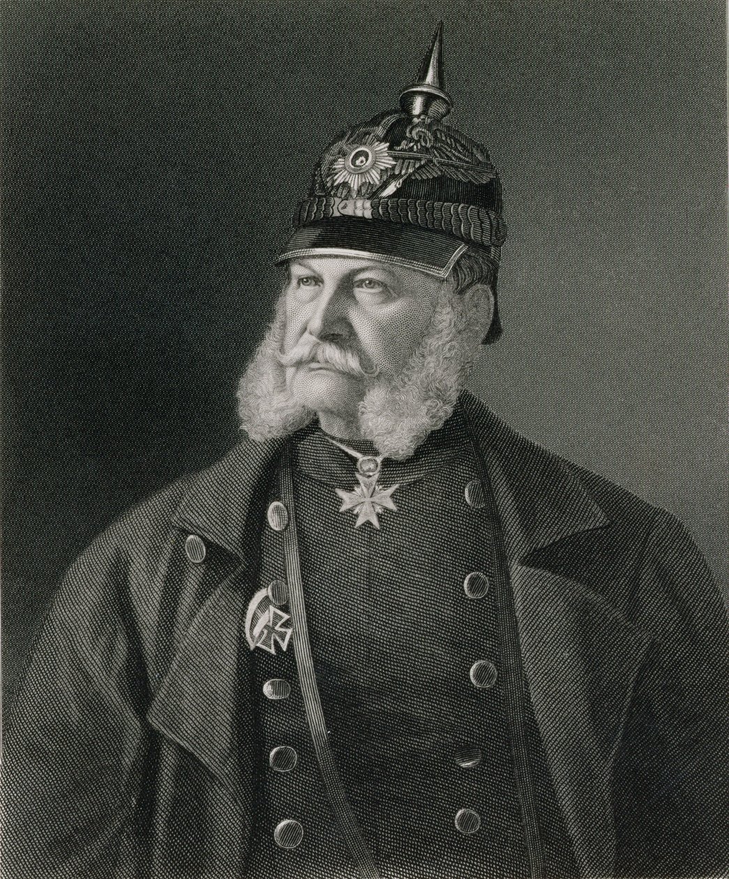 Porträt von Wilhelm I. (1797-1888), König von Preußen und Kaiser von Deutschland, graviert von William Holl von Unbekannt Unbekannt