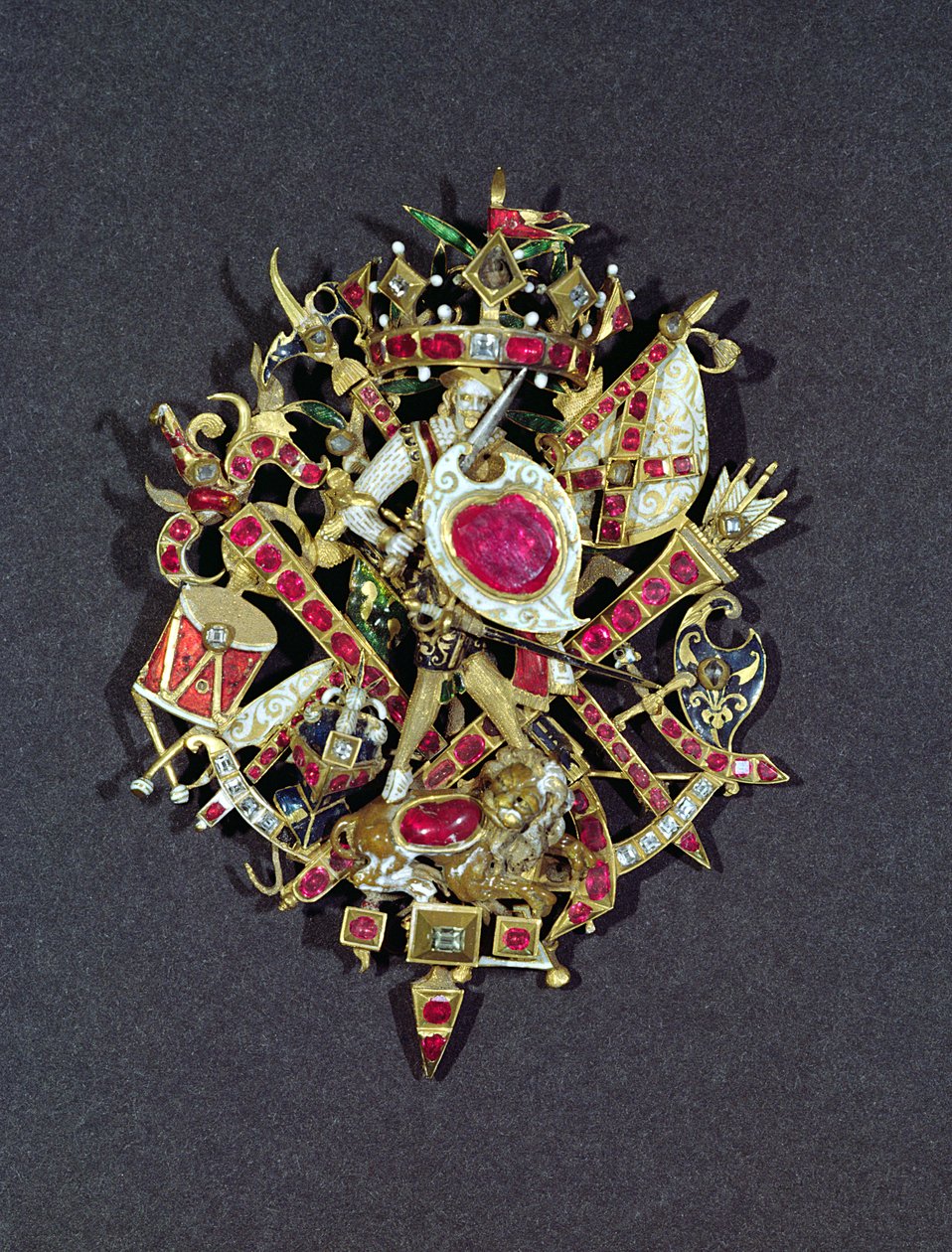 Das Naseby-Juwel, zur Erinnerung an die Schlacht von Naseby 1645 von Unbekannt Unbekannt