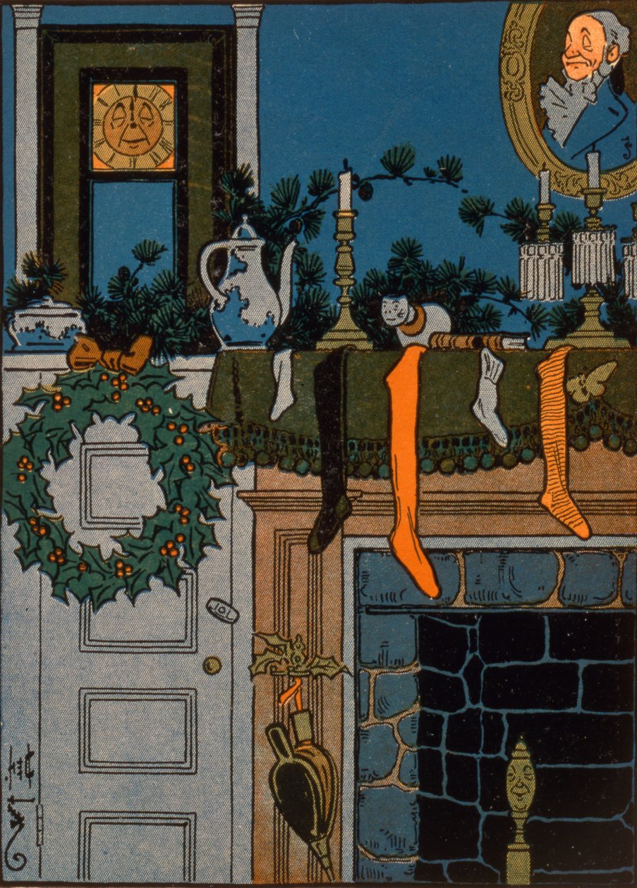 Die Nacht vor Weihnachten von Denlow, 1903 von Unbekannt Unbekannt