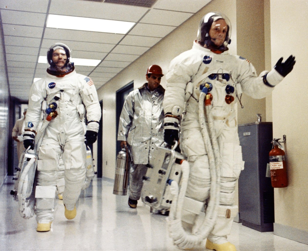 Apollo 11 Crew auf dem Weg zum Startkomplex, 1969 von Unbekannt Unbekannt