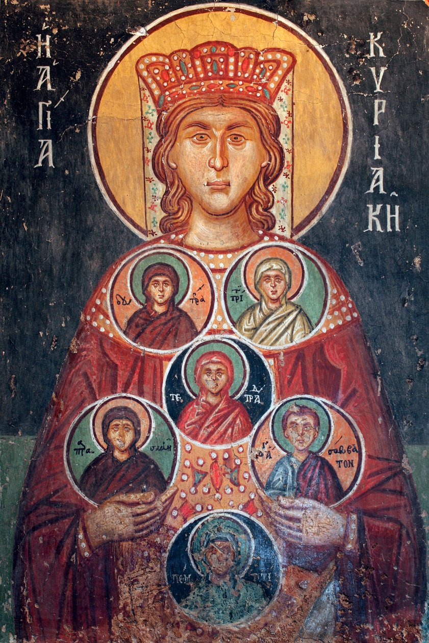 Byzantinisches Fresko aus dem 15. Jahrhundert von Unbekannt Unbekannt