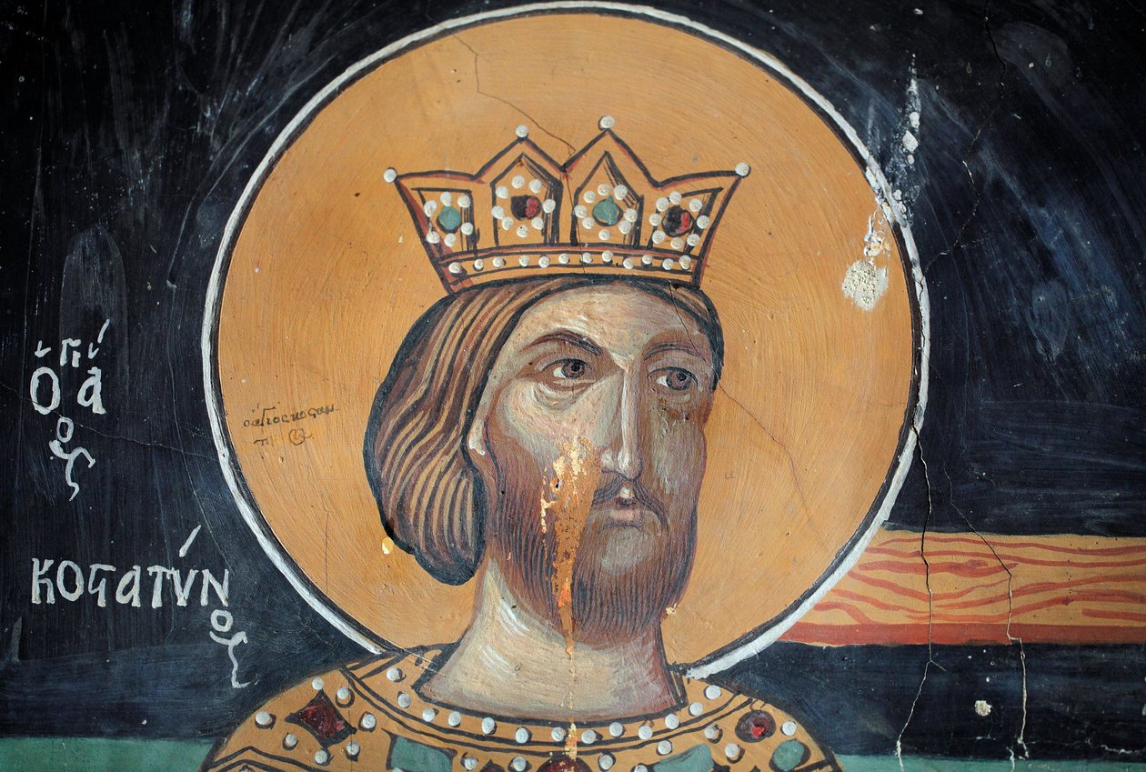 Byzantinisches Fresko aus dem 15. Jahrhundert von Unbekannt Unbekannt