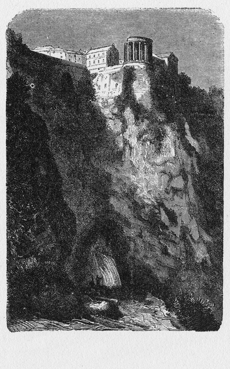 Geschichte des antiken Roms. Tempel des Hercules Victor oder Hercules Olivarius ist ein antikes Bauwerk auf der Piazza Bocca della Verità, im Bereich des Forum Boarium nahe dem Tiber in Rom von Unbekannt Unbekannt