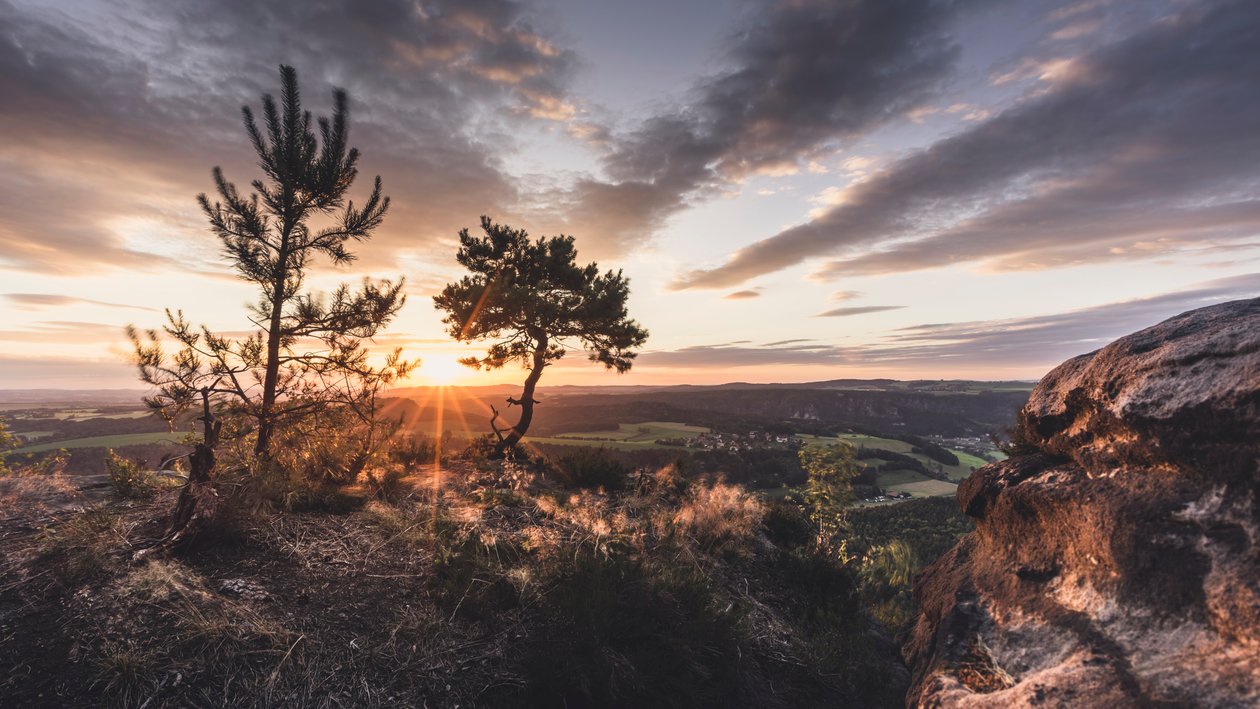 Lilienstein Aussicht, Sächsische Schweiz von Unbekannt Unbekannt