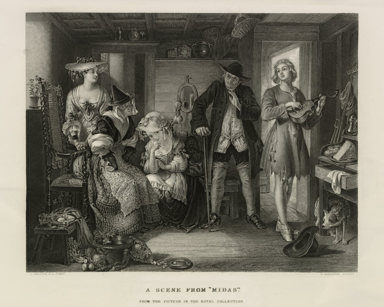 Eine Szene aus Midas, Großbritannien, ca. 1850 von Unbekannter Künstler