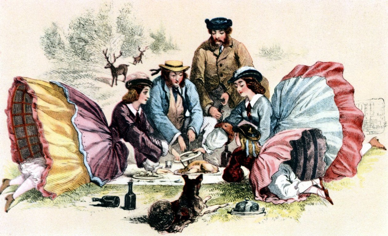 Ein viktorianisches Picknick von Unbekannter Künstler